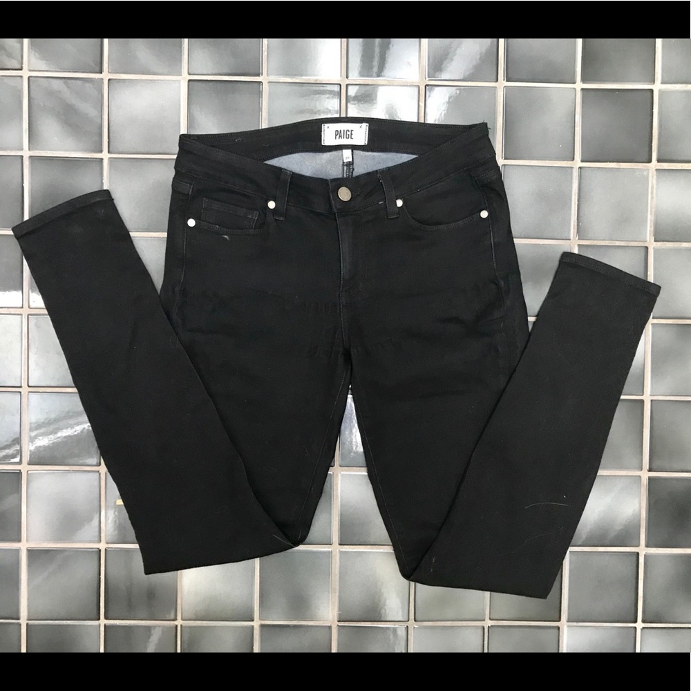 Paige Denim- Peg Super Skinny in Black